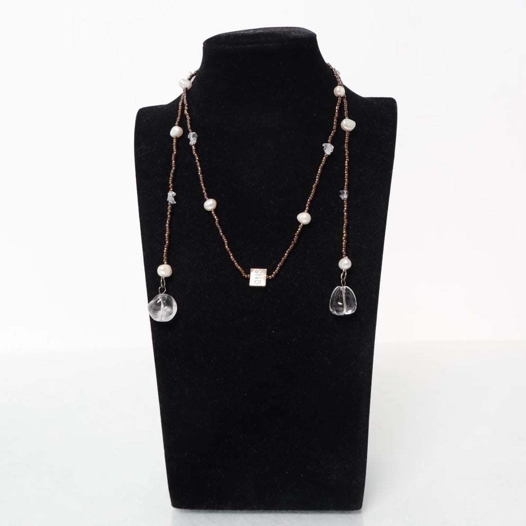 Snö of Sweden | Goud, Wit - Ketting