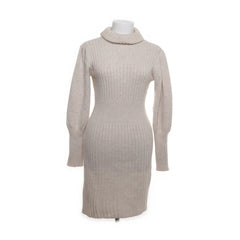 Beige - Jurk met col