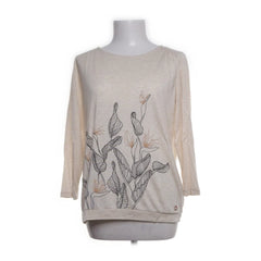 Skunkfunk | Beige Longsleeve met Plantenprint