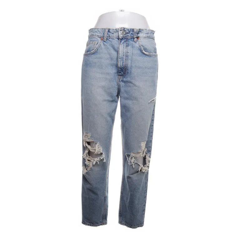 Zara | Lichtblauwe ripped mom jeans