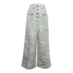 C/MEO Collective | Groen, Wit - Palazzo broek