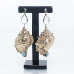 Gouden Schelp Oorbellen