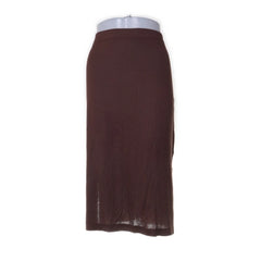 Lindex | Bruine lange gebreide rok