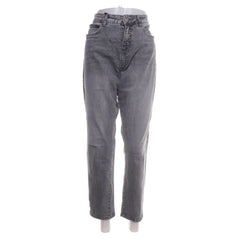 Opus | Grijze mom jeans met hoge taille