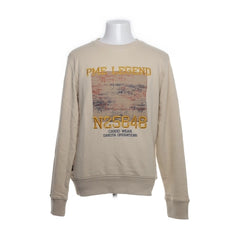 PME Legend | Beige Sweater met Opdruk
