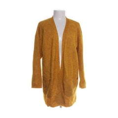 Kaffe | Mosterdgele gebreide cardigan