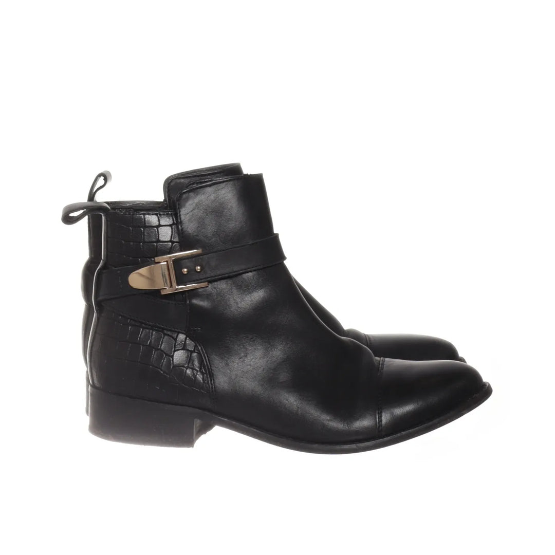 Cox | Zwart - Enkellaarzen