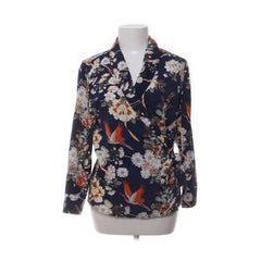 Fullah Sugah | Blauw, Meerkleurig - Wikkelblouse