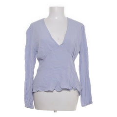 Samsøe & Samsøe | Lichtblauwe V-hals blouse