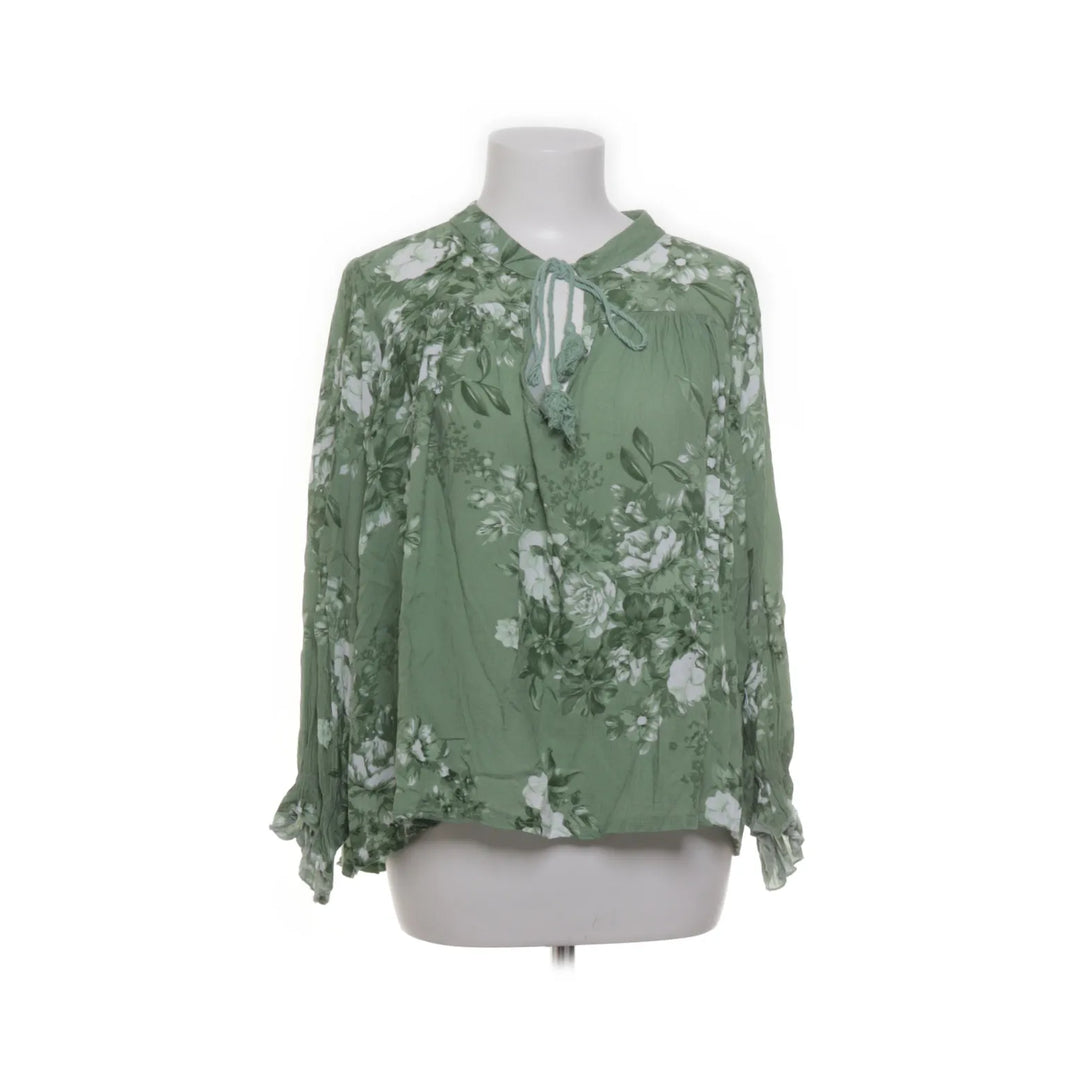 Love Forever | Groen, Wit - Blouse