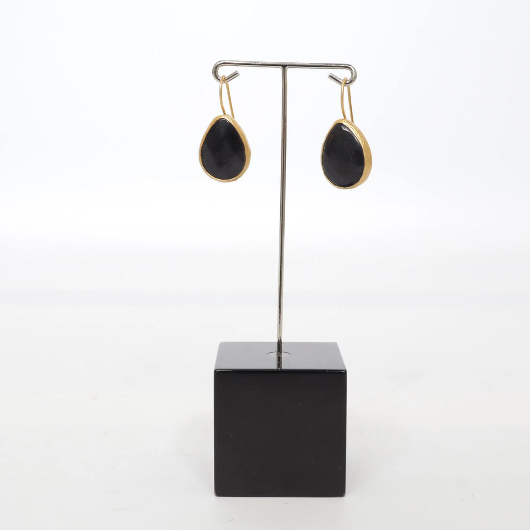 Goud, Zwart - Oorbellen