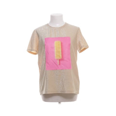 Soaked in Luxury | Beige T-shirt met ijsje