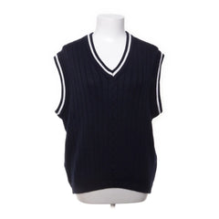 Green lamb | Donkerblauwe Mouwloze Pullover