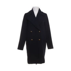 Gina Tricot | Zwarte mantel met dubbele knoopsluiting