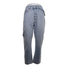 H&M | Lichtblauwe straight jeans met hoge taille