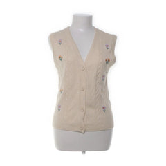 Object | Beige geborduurd vestje