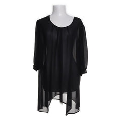 Frapp | Zwarte transparante tuniek