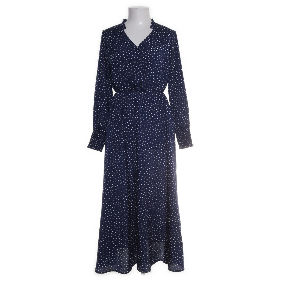 Blauw, Wit - Maxi jurk