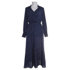 Blauw, Wit - Maxi jurk