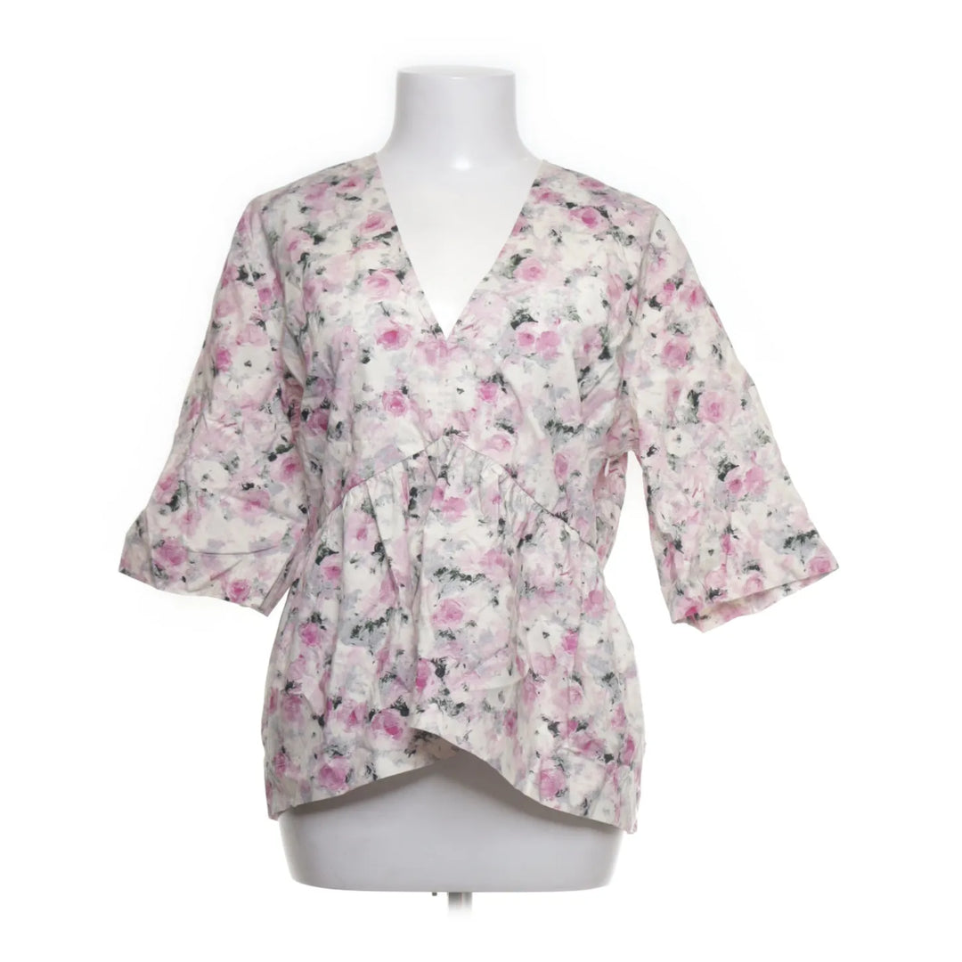Ganni | Wit, Roze, Meerkleurig - Blouse