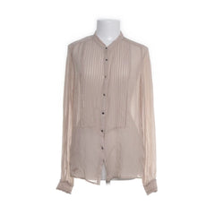 Custommade | Beige Zijden Blouse