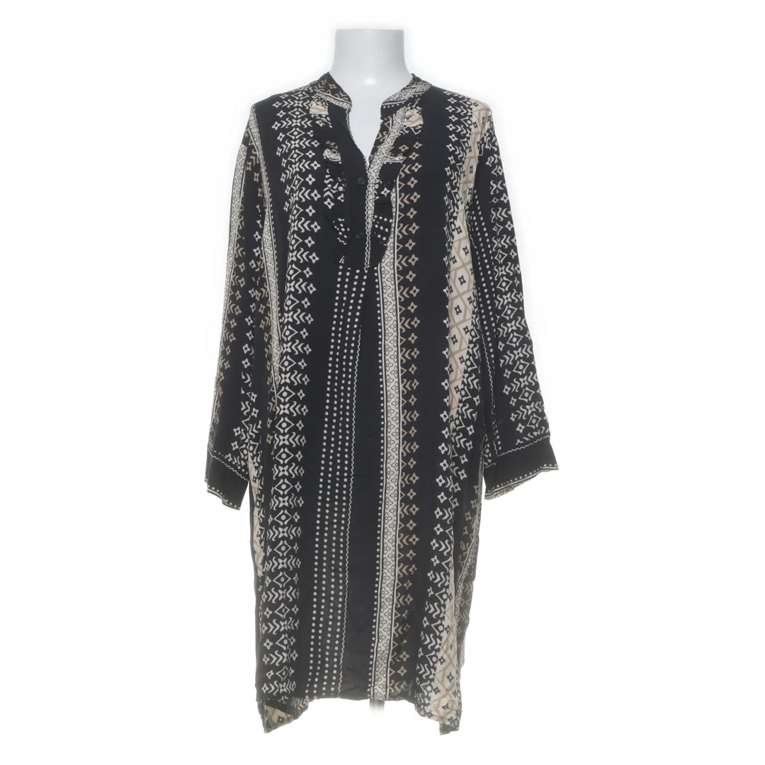 Marta | Zwart, Wit - Jurk