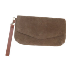 Bruine Suède Clutch