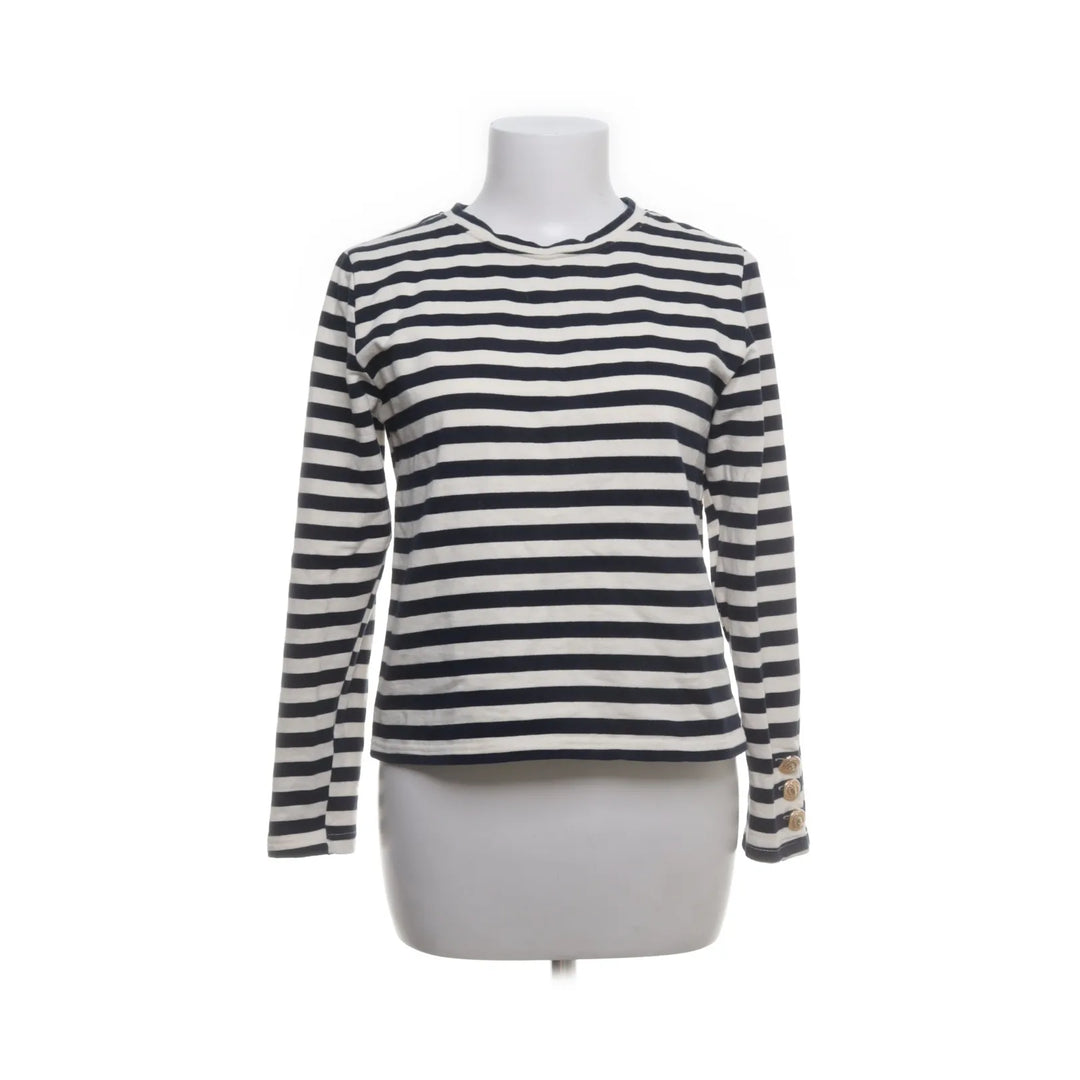 Peace n' Love | Wit, Blauw - Lange mouwen shirt