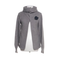 G-Star Raw | Grijze gebreide vest met bloem