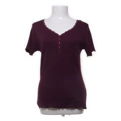 Montego | Paarse V-hals T-shirt