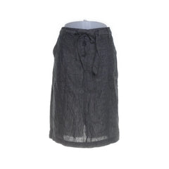 Opus | Grijze linnen rok