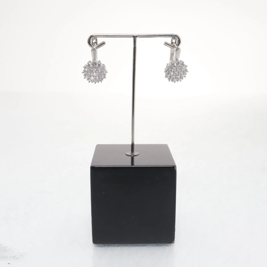 Sacchetto | Zilver, Wit - Oorbellen