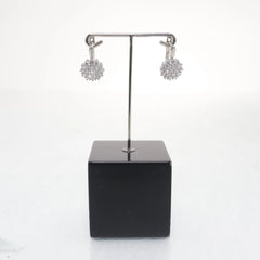 Sacchetto | Zilver, Wit - Oorbellen