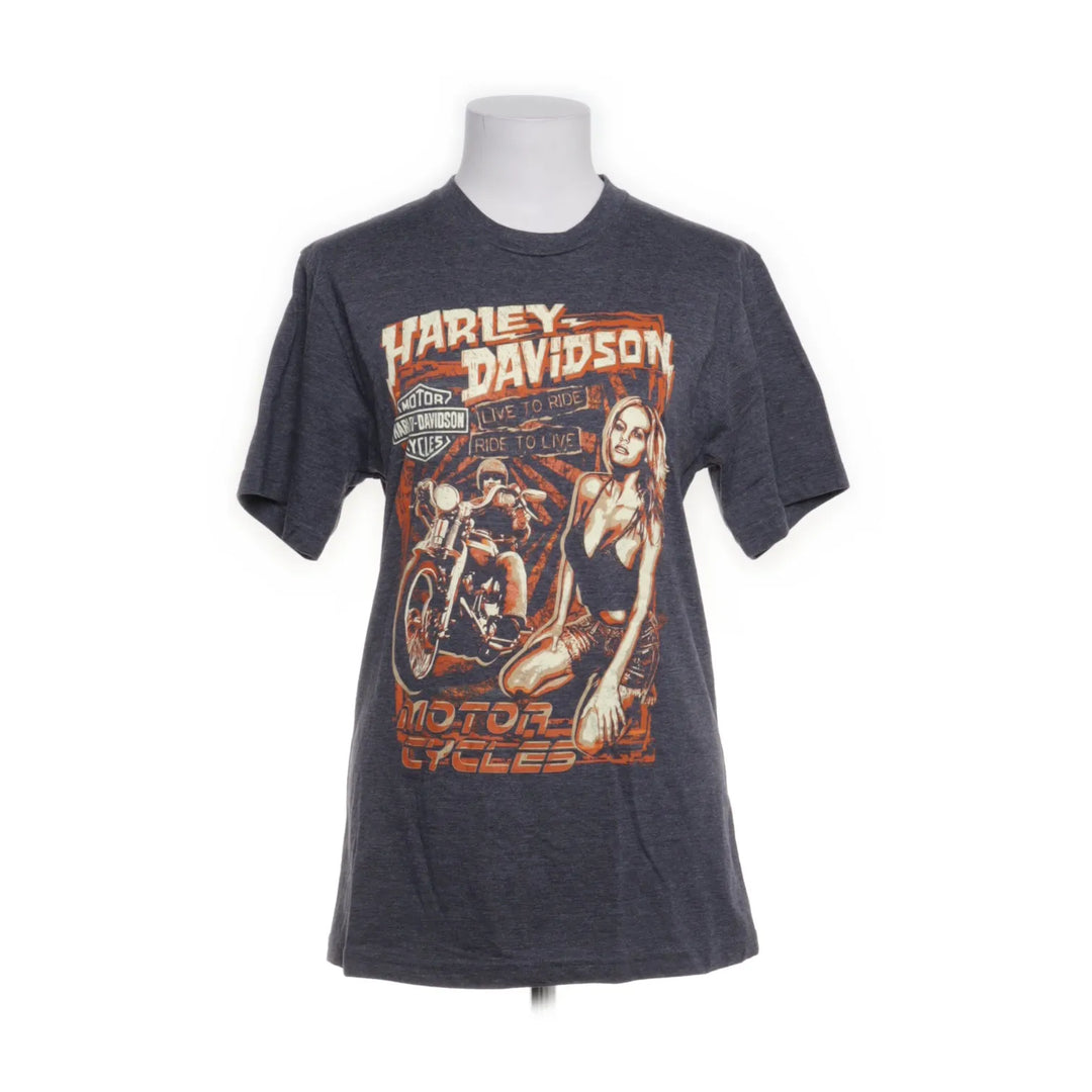 Motor Harley-Davidson Cycles | Grijs, Blauw - T-shirt