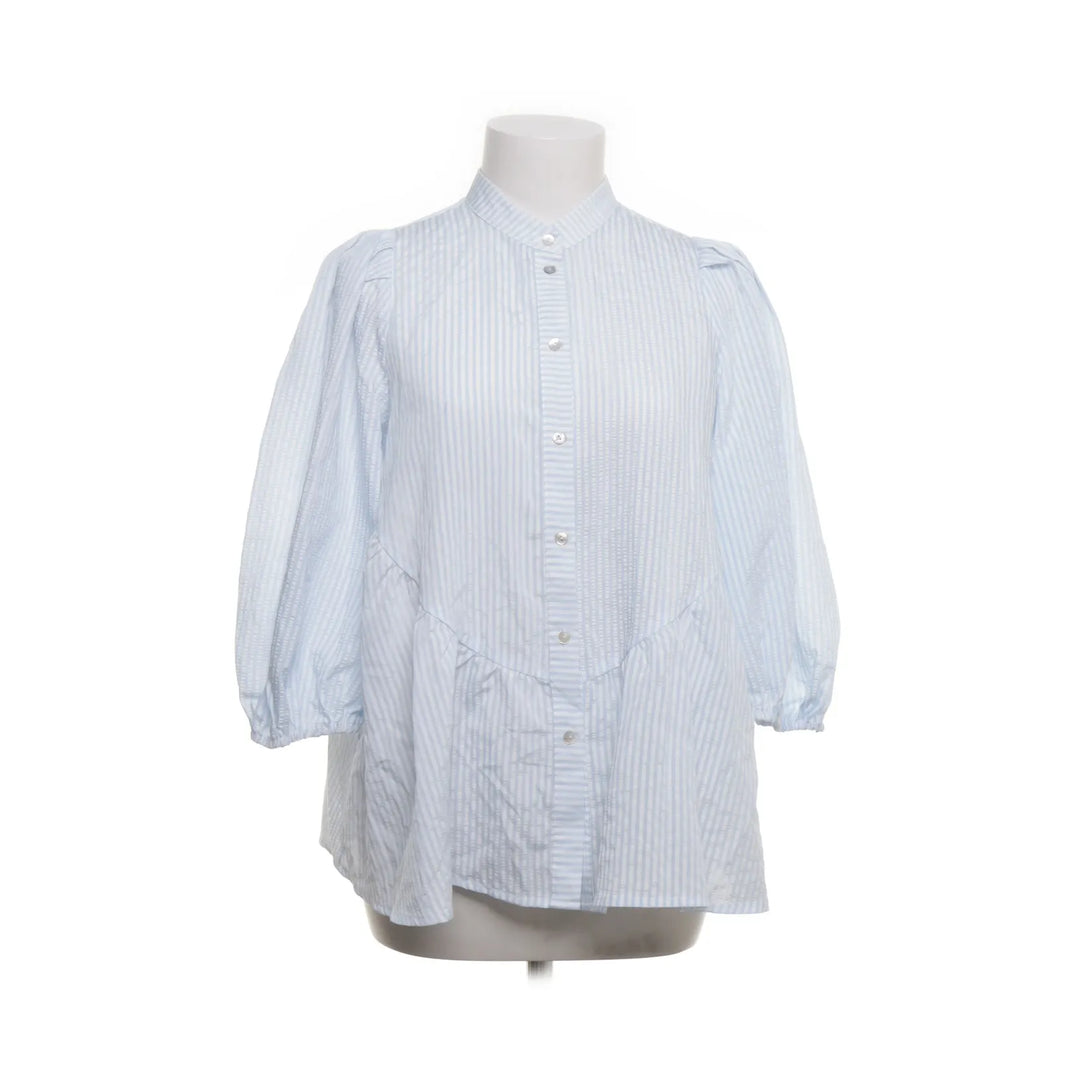 Love & Divine | Blauw, Wit - Blouse