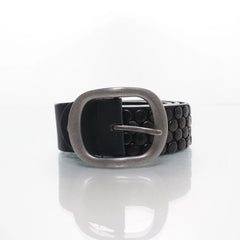Zwarte Leren Riem Studs