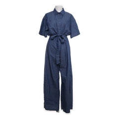 Boohoo | Blauwe Overall met Strikceintuur