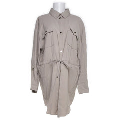 Bodyflirt | Beige Overhemd Jurk