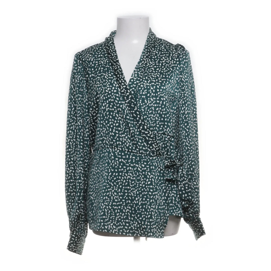 MSCH | Groen, Wit - Wikkelblouse
