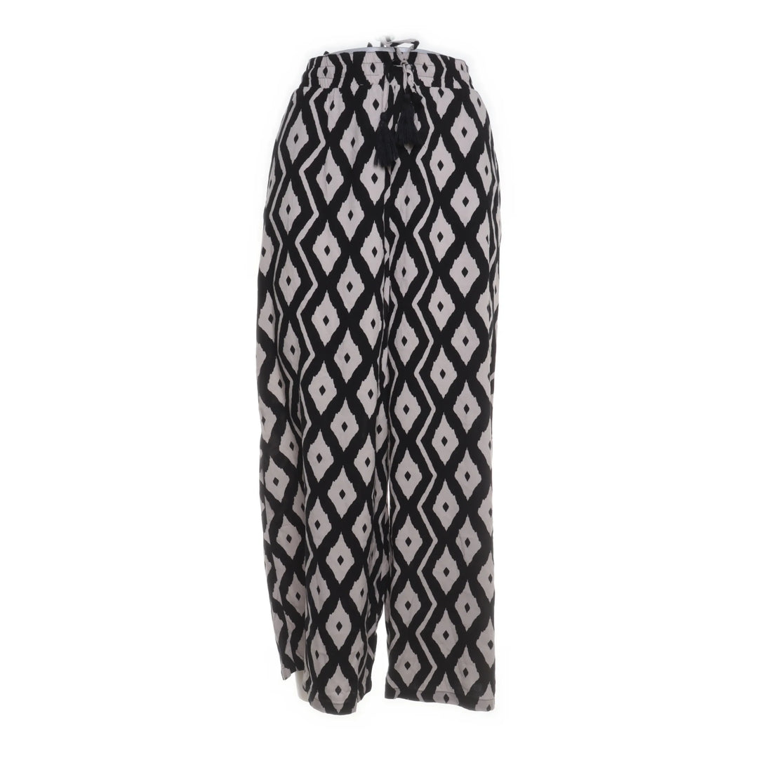 Denimfy | Zwart, Wit - Palazzo broek