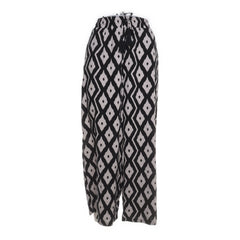 Denimfy | Zwart, Wit - Palazzo broek