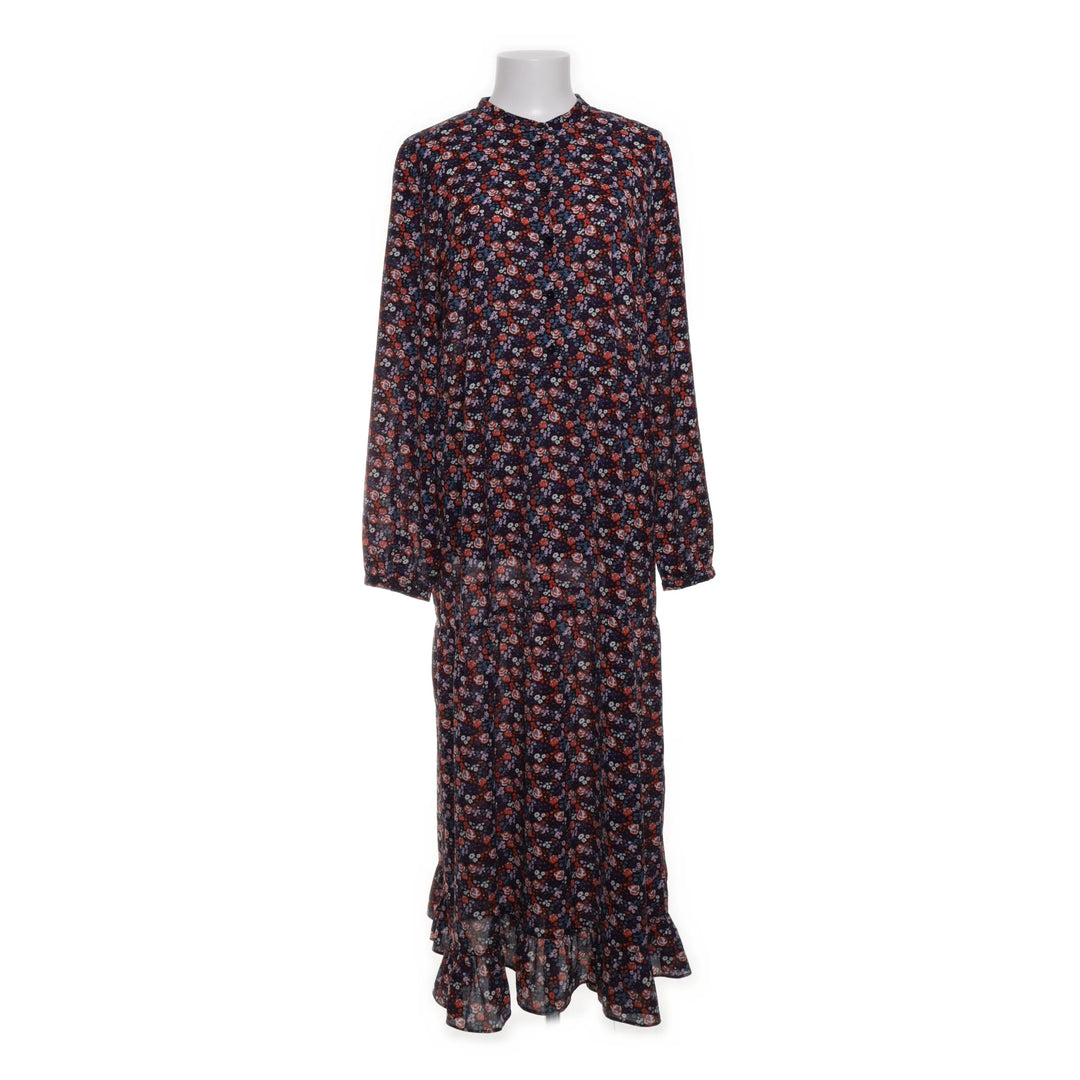 Ichi | Zwart, Meerkleurig - Maxi jurk