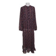 Ichi | Zwart, Meerkleurig - Maxi jurk