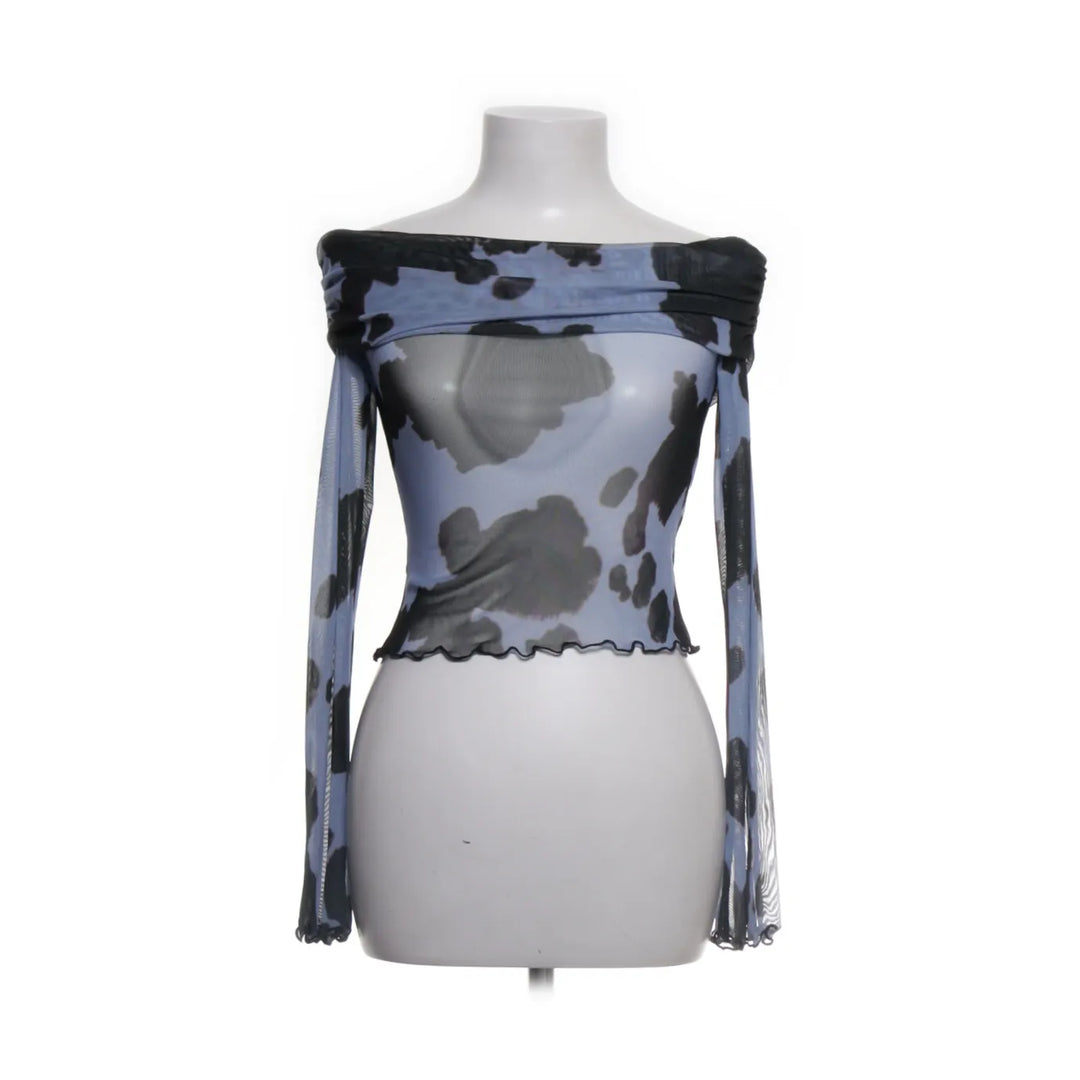 Collusion | Blauw, Zwart - Crop top