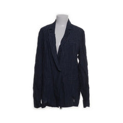 Noa Noa | Marineblauwe gestreepte blazer