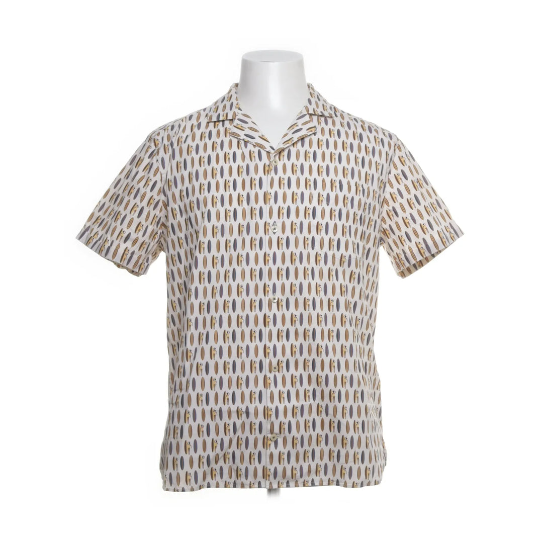 Riley | Wit, Goud, Blauw - Korte mouwen shirt