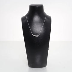 Zilveren Minimalistische Staafketting