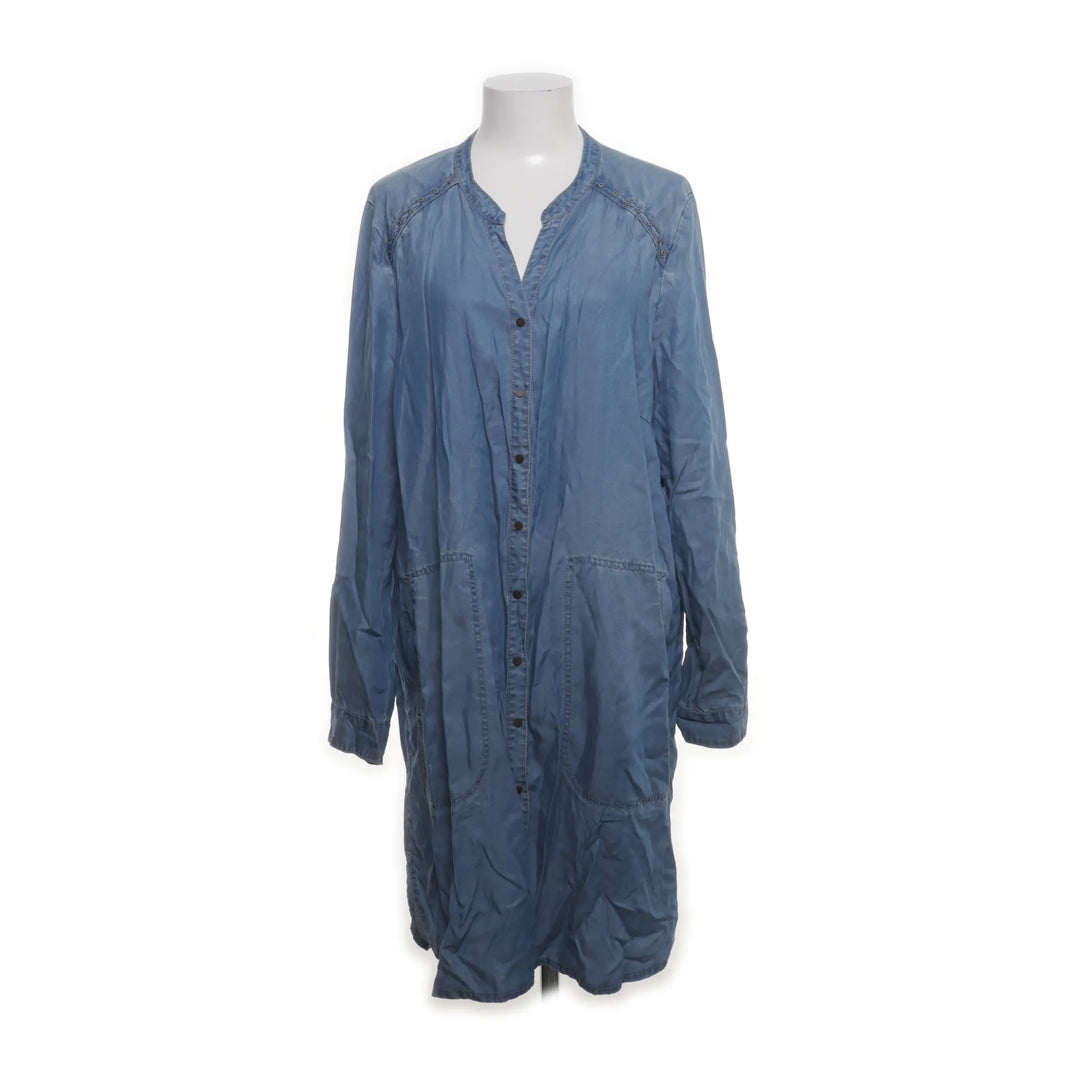 Cream | Blauw - Jurk