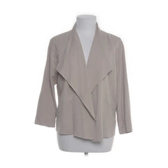 Zero | Beige blazer met waterval kraag