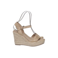 Corina | Beige Espadrille Wedgesandalen